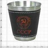 Набор подарочный с символикой Герб ( орел ) РФ / Моему Генералу ( фляга 18 OZ-540 мл + стопки 4х30 мл + лейка ) (4801875) - ВОЕНТОРГ ТЫЛОВИК