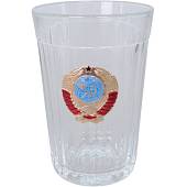 Стакан граненый с символикой Герб СССР (4609031) - ВОЕНТОРГ ТЫЛОВИК