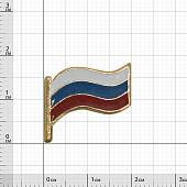 Знак фрачный Флаг России 19 мм триколор (2302971) - ВОЕНТОРГ ТЫЛОВИК