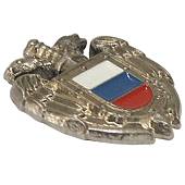Знак фрачный ФСО России на пимсе серебристый (2302175) - ВОЕНТОРГ ТЫЛОВИК