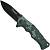 Нож складной BOKER полуавтоматический с клипсой камуфлированный цифра зеленая (3913100) - HAKKI