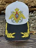 Бейсболка с символикой ВМФ ( Военно-морской флот ) РФ вышитая черно-белая (1401054) - ВОЕНТОРГ ТЫЛОВИК
