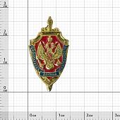 Знак фрачный ФСБ России 14х27 мм золотистый (2302017) - ВОЕНТОРГ ТЫЛОВИК