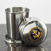 Набор подарочный с символикой ВМФ России / Герб ( орел ) РФ ( фляга 9 OZ-270 мл + стопки 2х30 мл + стопка складная 1х150 мл + лейка ) (4801232) - ВОЕНТОРГ ТЫЛОВИК