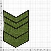 Знак - годичка ( нашивка шеврон ) нарукавный за выслугу лет ( по годам службы ) 12 лет полевой вышитый (2508087) - ВОЕНТОРГ ТЫЛОВИК