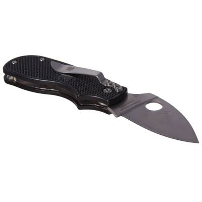 Нож складной Spyderco с клипсой карманный черный (3914061)  - HAKKI.RU