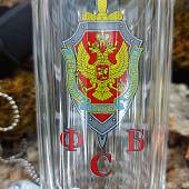 Стакан граненый с символикой ФСБ ( Федеральная служба безопасности ) России (4609022) - ВОЕНТОРГ ТЫЛОВИК