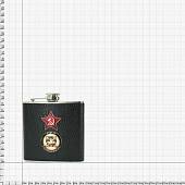 Фляга подарочная с символикой ГРУ ГШ ВС РФ / Звезда СССР 6 OZ-180 мл (4608972) - ВОЕНТОРГ ТЫЛОВИК