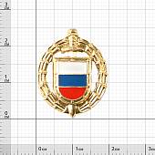 Эмблема ( знак ) петличная ( петлица ) ФСО России золотистая (2102121) - ВОЕНТОРГ ТЫЛОВИК