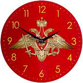 Часы настенные с символикой ВС ( Вооруженные силы ) РФ D-28 (4102152) - ВОЕНТОРГ ТЫЛОВИК
