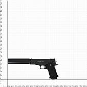 Пистолет GALAXY пневматический страйкбольный Colt 1911 PD с глушителем магазин 10 шт калибр 6 мм (3219053) - ВОЕНТОРГ ТЫЛОВИК