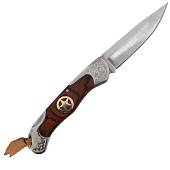 Нож складной Columbia USA Saber в чехле коричневый (3914045)  - ВОЕНТОРГ ТЫЛОВИК