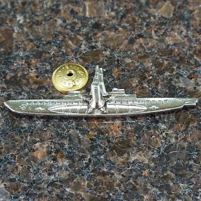 Знак нагрудный Командир Подводной лодки серебристый закрутка (2301977) - HAKKI.RU