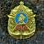 Знак нагрудный НВМУ ( Нахимовское военно-морское училище ) закрутка золотистый (2301080) - HAKKI