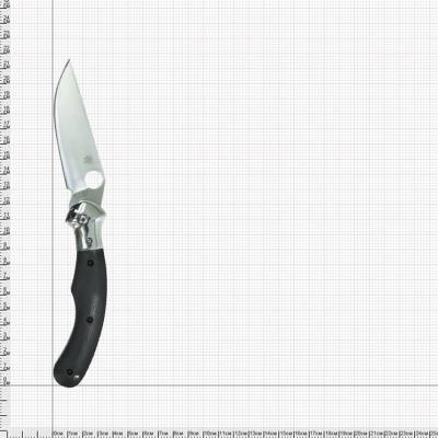Нож складной Spyderco с клипсой черный (3914060)  - HAKKI.RU