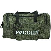 Сумка камуфлированная РОССИЯ с боковым карманом 65х35х30 68 л 5 м цифра зеленая (3310352) - ВОЕНТОРГ ТЫЛОВИК