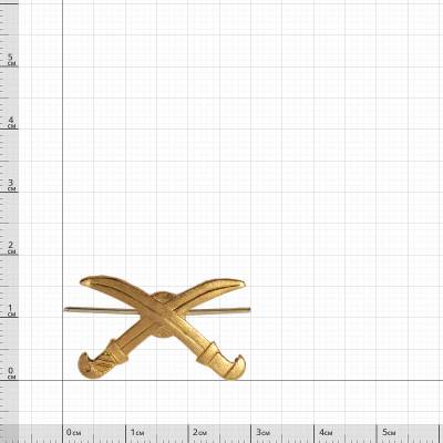 Эмблема ( знак ) петличная ( петлица ) Казачья золотистая (2102111) - HAKKI.RU