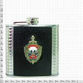 Фляга подарочная с символикой МВД России 6 OZ-180 мл черная (4608094) - ВОЕНТОРГ ТЫЛОВИК