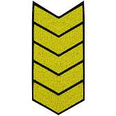Знак - годичка ( нашивка шеврон ) нарукавный за выслугу лет ( по годам службы ) 25 лет вышитый на липучке (2508025) - ВОЕНТОРГ ТЫЛОВИК
