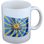 Кружка с символикой  ВВС России белая (4601128) - ВОЕНТОРГ ТЫЛОВИК