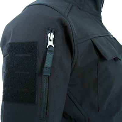 Куртка 726 GEAR SoftShell тактическая демисезонная ветровлагозащитная мембрана черная (1105171) - HAKKI.RU