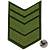 Знак - годичка ( нашивка шеврон) нарукавный за выслугу лет ( по годам службы ) 12 лет полевой вышитый на липучке (2508062) - HAKKI
