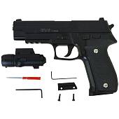 Пистолет GALAXY пневматический страйкбольный Sig Sauer P226 с глушителем магазин 10 шт калибр 6 мм (3219055) - ВОЕНТОРГ ТЫЛОВИК