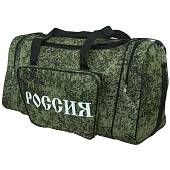 Сумка камуфлированная РОССИЯ с боковым карманом 65х35х30 68 л 5 м цифра зеленая (3310352) - ВОЕНТОРГ ТЫЛОВИК