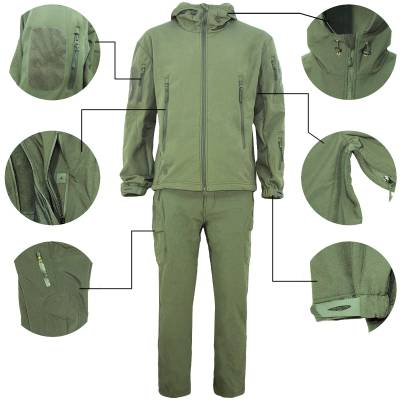 Костюм TAC Softshell мембранный ветровлагозащитный оливковый (1107883) - HAKKI.RU