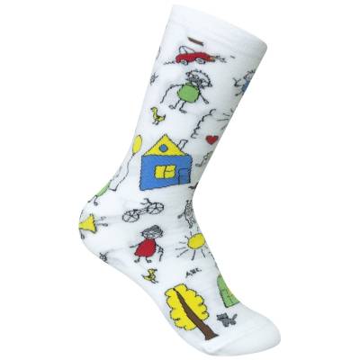 Носки SANTA SOCKS женские белые (1216076) - HAKKI.RU