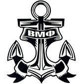 Наклейка на авто виниловая с символикой ВМФ / Якорь 13х11 черная (12012039) - ВОЕНТОРГ ТЫЛОВИК