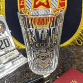 Стакан граненый с символикой КГБ СССР (4609135) - ВОЕНТОРГ ТЫЛОВИК