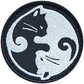Нашивка ( шеврон патч patch ) тактическая Котоянь вышитая на липучке D-7 черная (2509043) - ВОЕНТОРГ ТЫЛОВИК