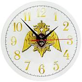 Часы настенные с символикой ФСВНГ ( Росгвардия ) РФ D-28 (4102161) - ВОЕНТОРГ ТЫЛОВИК