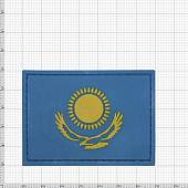 Нашивка ( шеврон патч patch ) тактическая флаг KAZAKHSTAN КАЗАХСТАН 3D PVC ( пластизоль ) на липучке 7х5 голубая (2504136) - ВОЕНТОРГ ТЫЛОВИК