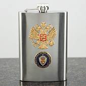 Набор подарочный с символикой ФСБ России / Герб ( орел ) РФ ( фляга 9 OZ-270 мл+стопки 4х30 мл+лейка ) (4801929) - ВОЕНТОРГ ТЫЛОВИК