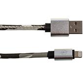 Кабель ( провод ) для зарядки телефона USB / Apple камуфлированный серый (4002008) - ВОЕНТОРГ ТЫЛОВИК