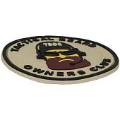 Нашивка ( шеврон патч patch ) тактическая TACTICAL BEARD OWNERS CLUB ( TBOC ) 3D PVC ( пластизоль ) на липучке D-6,5 песочная (2504143) - ВОЕНТОРГ ТЫЛОВИК
