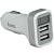 Автомобильное зарядное устройство HOCO ( ХОКО ) для телефона USB 2 разъема с дисплеем белое (11050012)