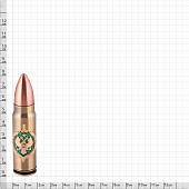 Зажигалка патрон с символикой Пограничная служба ФСБ малая ( газ ) (4403065) - ВОЕНТОРГ ТЫЛОВИК