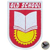 Нашивка ( шеврон патч patch ) тактическая OLD SCHOOL вышитая на липуче 8х5,5 красная (2509158) - ВОЕНТОРГ ТЫЛОВИК
