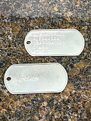 Жетон DOG TAG именной НАТО ( NATO forces ) США ( USA ) с набивкой номера (2104999) - ВОЕНТОРГ ТЫЛОВИК
