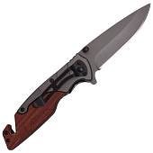 Нож складной BOKER полуавтоматический с клипсой серо-коричневый (3913036) - ВОЕНТОРГ ТЫЛОВИК