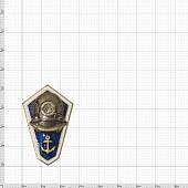 Знак нагрудный ( ромб ) Среднее мореходное образование ( водолаз ) закрутка (2301265) - ВОЕНТОРГ ТЫЛОВИК