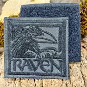 Нашивка ( шеврон патч patch ) тактическая RAVEN ВОРОН вышитая на липучке 7х6,5 темно-серый (2509788) - ВОЕНТОРГ ТЫЛОВИК