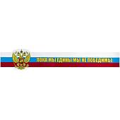 Наклейка на авто виниловая Пока мы едины мы не победимы! лента 54х10 (12015037) - ВОЕНТОРГ ТЫЛОВИК
