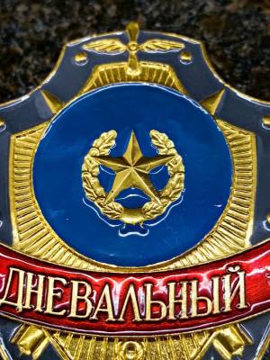 Знак ( жетон ) нагрудный ДНЕВАЛЬНЫЙ (2304054) - HAKKI.RU