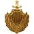 Эмблема ( знак ) петличная ( петлица ) МВД России золотистая (2102099) - HAKKI