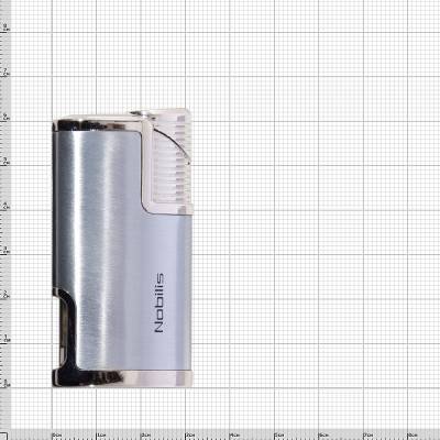 Зажигалка подарочная Lighter Nobilis газовая серебристая (4403953) - HAKKI.RU