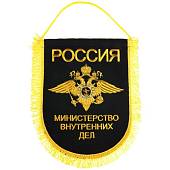 Вымпел большой с вышивкой МВД России 32х25 см черный (4504038) - ВОЕНТОРГ ТЫЛОВИК